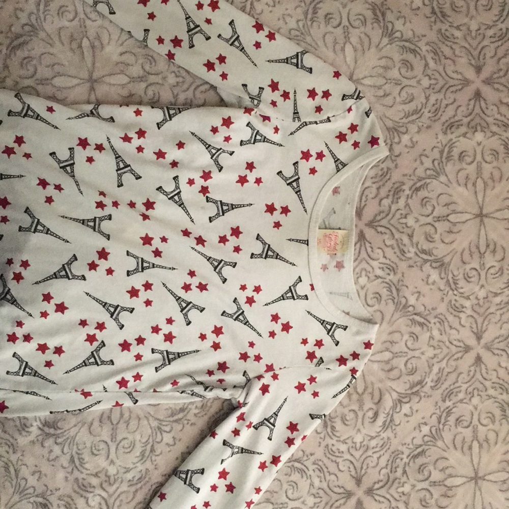 Long sleeve Paris themed shirt
